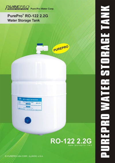 美國 PurePro®  2.2加侖 壓力儲水桶  ★ RO-122 2.2G RO儲水桶
