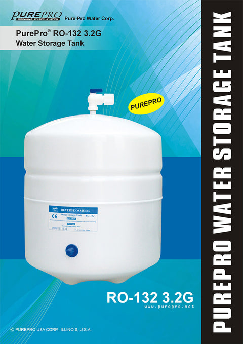 美國 PurePro®  3.2加侖 壓力儲水桶  ★ RO-132 3.2G RO儲水桶