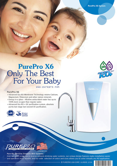 限量預購【團購】美國PurePro® X6紫外線鹼性RO活水機: 十大最佳淨水器PurePro X6(蒂芙尼藍) 獨家優惠-免費升級不鏽鋼鵝頸