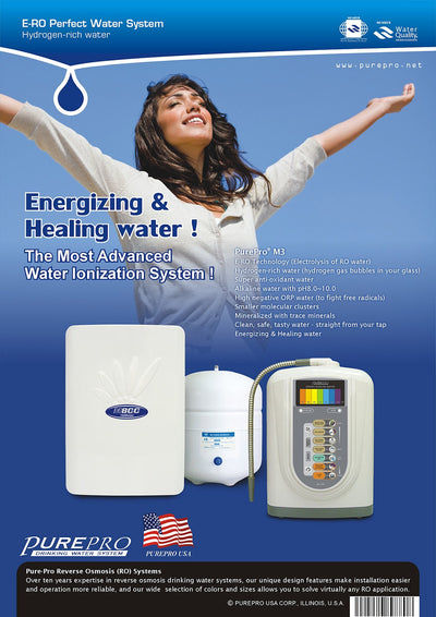 美國 ERO氫水機 PurePro® M3 完美水系統 : 頂尖科技結合- PurePro®健康還原水