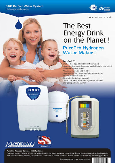 美國 ERO氫水機 PurePro® S3 完美水系統 : 頂尖科技結合- PurePro®健康還原水