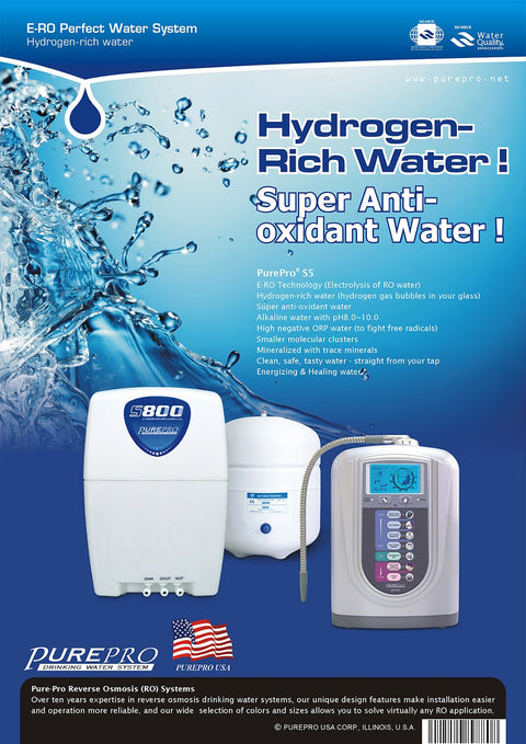 美國 ERO氫水機 PurePro® S5 完美水系統 : 頂尖科技結合- PurePro®健康還原水
