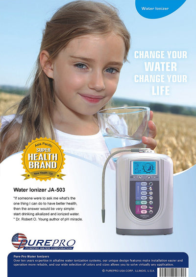 美國 PurePro® 鹼性離子整水器 JA-503 ★ 喝好水 ! 實現健康長壽 ! 最暢銷的鹼性離子整水器