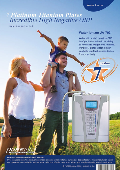 美國 PurePro® 鹼性離子整水器 JA-703 ★ 喝好水 ! 實現健康長壽 ! 最暢銷的鹼性離子整水器