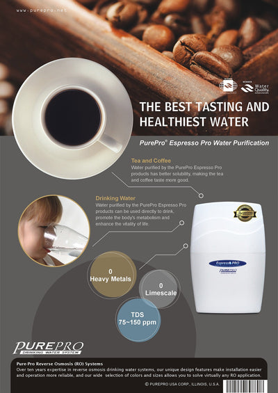 美國 PurePro® C200 咖啡機淨水器 - 全新配備具礦物保護技術的新一代逆滲透膜